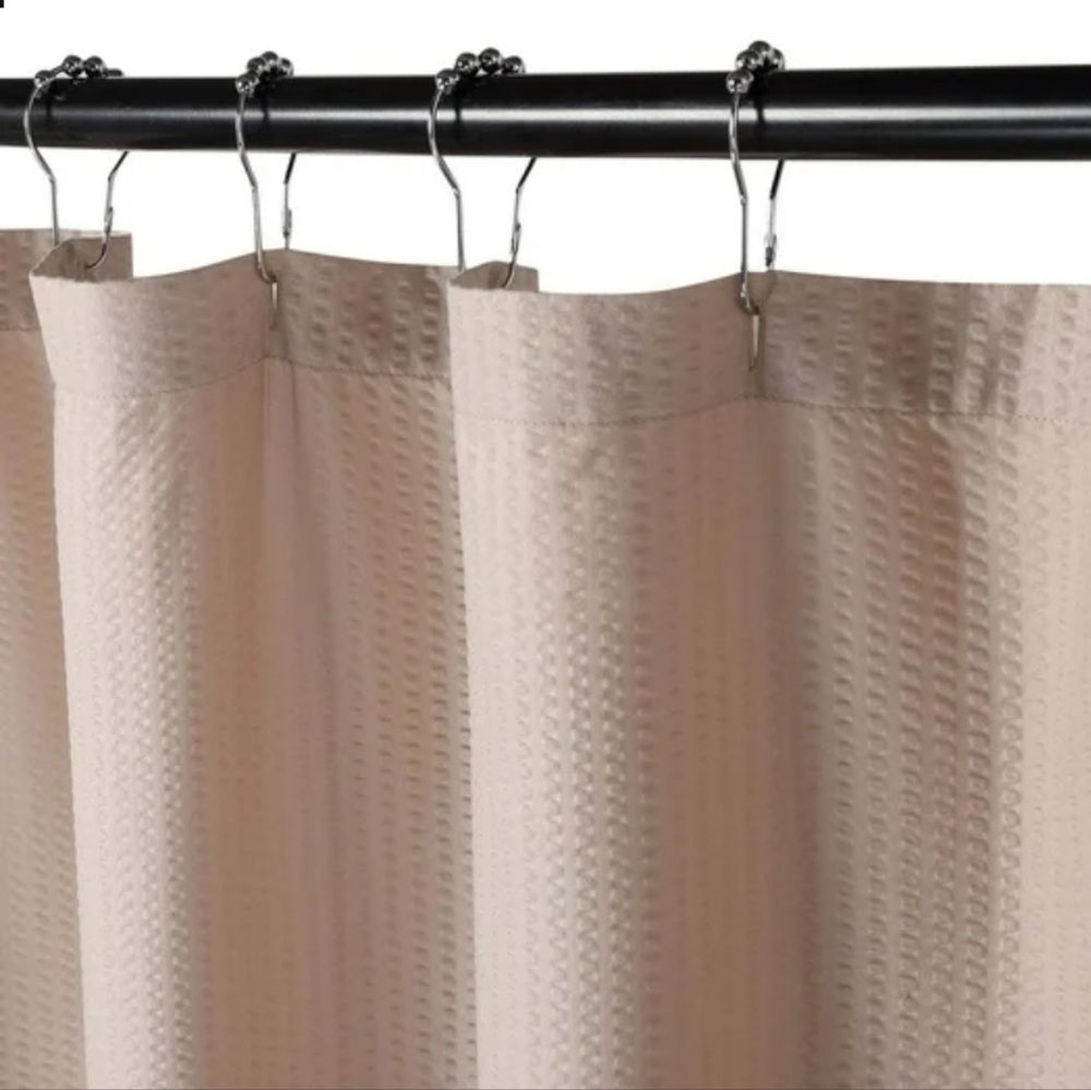 New with tags! Elegant Microfiber Taupe Shower Curtain 72 x 96